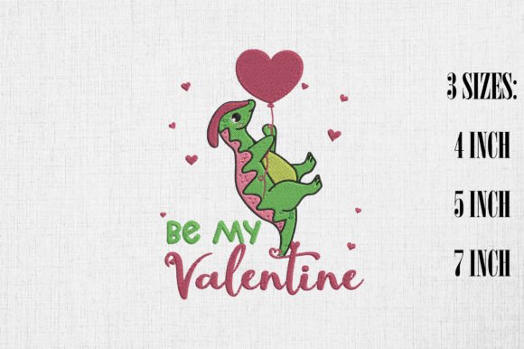 Be My Valentine Dinosaur
