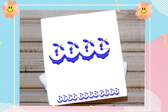 Blue Flower Border: A Seasonal Embroidery Staple