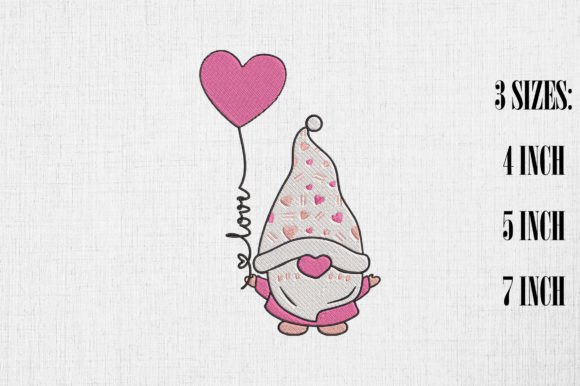 Cute Gnome Love Balloon Valentine’s Day
