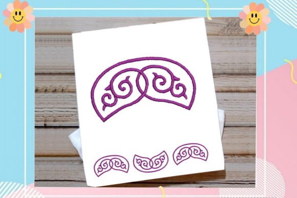Cute Purple Border: A Seasonal Embroidery Staple