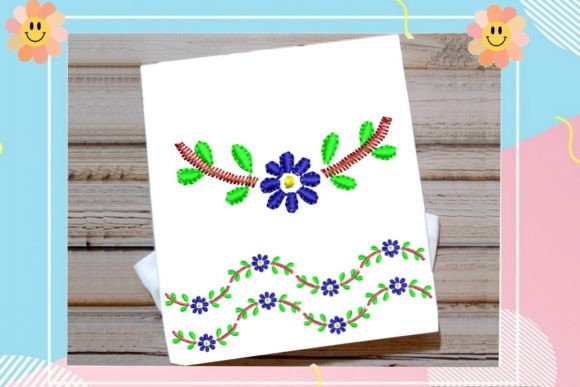 Flower Leaf Border: A Thoughtful Stitch for Real Projects