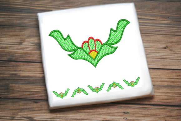 Green Border Frame: A Craft Fair-Ready Embroidery Border
