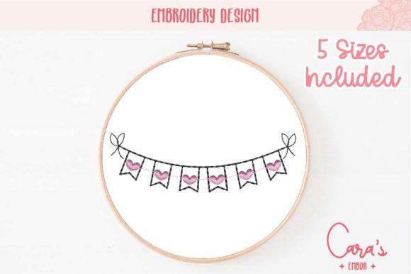Heart Garland Embroidery Design Review