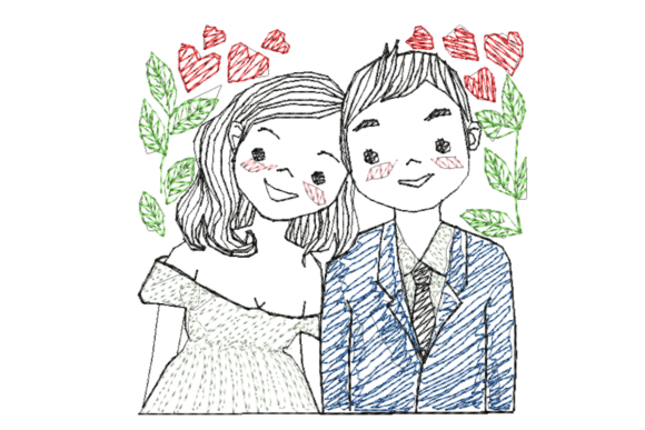 Valentine: A Thoughtful Line-Style Embroidery for Seasonal Gifting